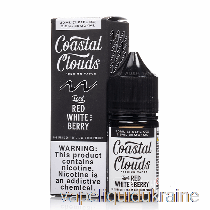 Vape Liquid Ukraine ICED Red White and Berry - Coastal Clouds Salt - 30mL 50mg